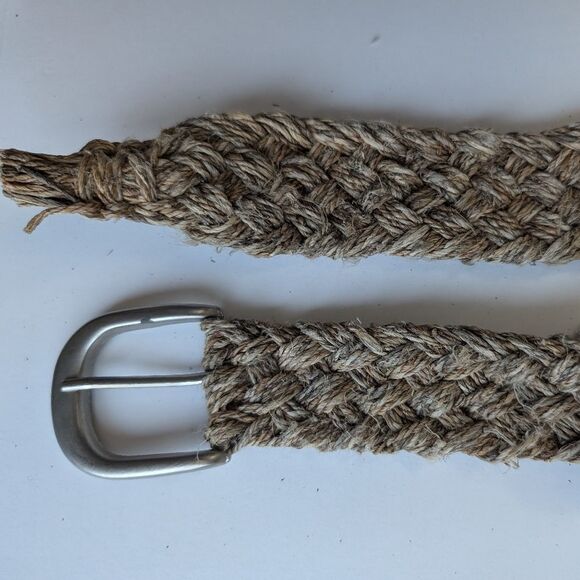 Hemp handmade belt tan natural fibers - Picture 2 of 4